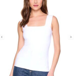 Susana Monaco Essential Wide Strap Tank Top NWT in Sugar Medium